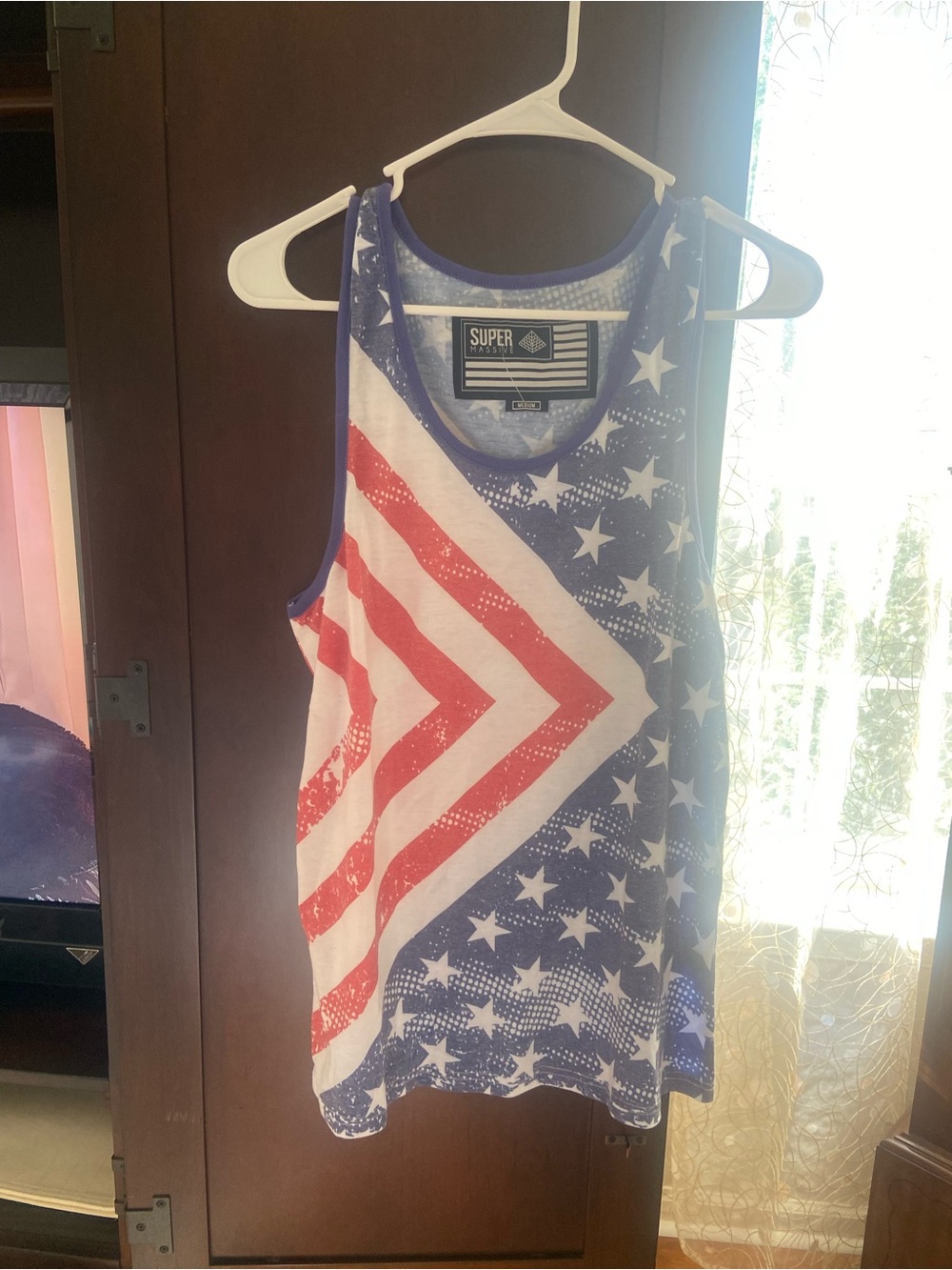 Superdry Women's American Star Chevron Tank Top - Red, Blue & White